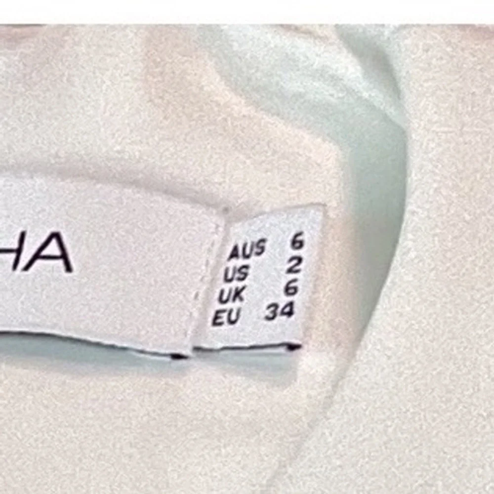MISHA White Long Sleeve Cutout Square‎ Neck Mini Dress Size US 2